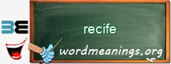 WordMeaning blackboard for recife